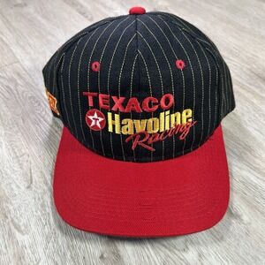 VTG Texaco Havoline Ernie Irvan Snapback Hat NASCAR Youngan Black Red Wool Cap